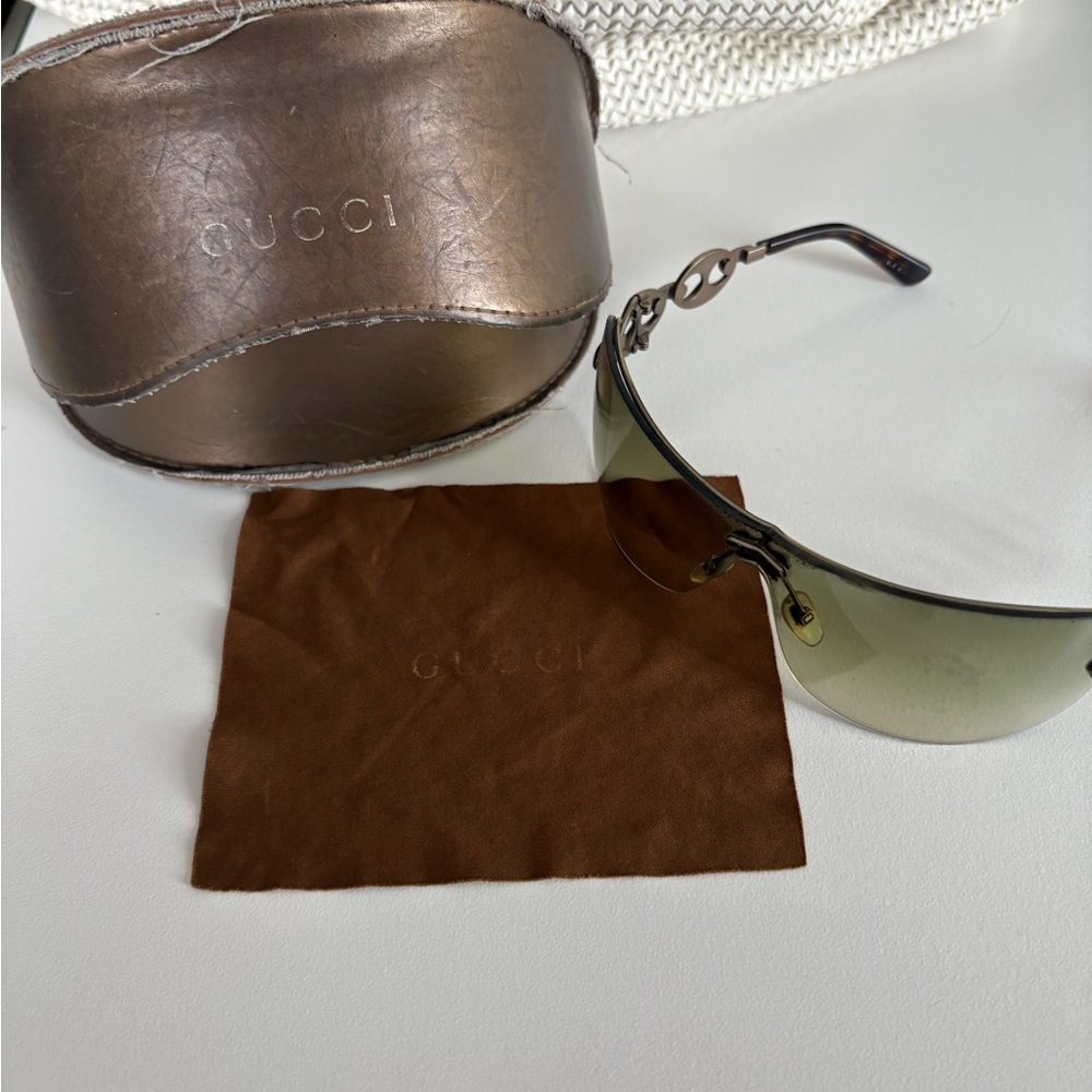 Gucci Bronze Sunglasses with Brown Case